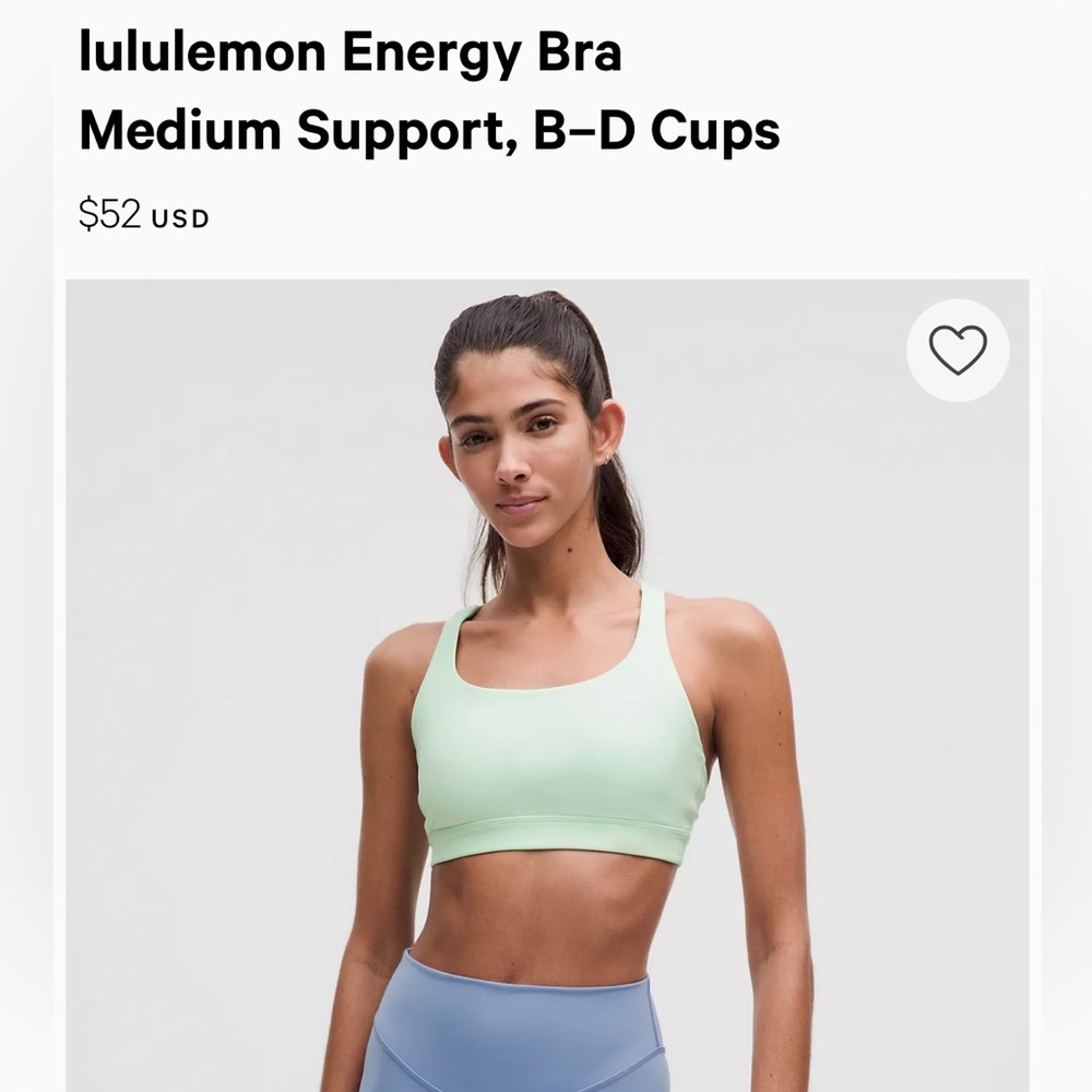 lululemon athletica Energy Bra - Light Green